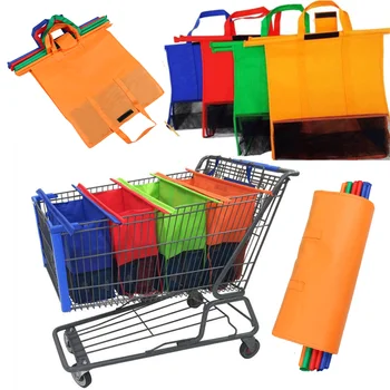 1pcs carrito de compras bolso de la carretilla carro de supermercado, bolsas de la compra Plegable Reutilizable Eco-Friendly de la Tienda de Bolsos Totes