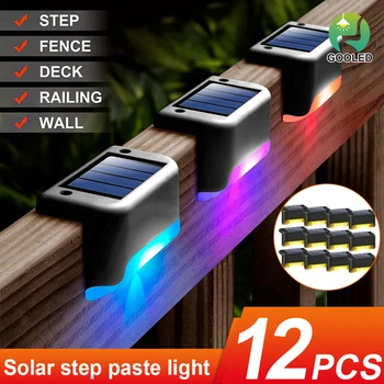 Solar Led Luz al aire libre del Sensor de Movimiento LED Luces de Pared Impermeable de IP65 RGB Warmwhite Lámparas Solares para Jardín de la Calle de la Yarda de la Iluminación