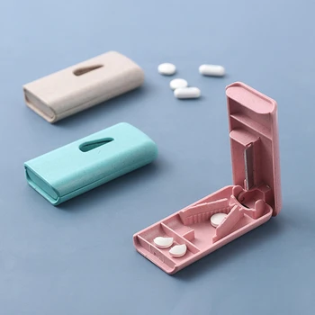 Portátil de medicina cortador de medicina de cuadro sub-paquete tablet cortador de la medicina a casa cortador mini portátil de la tableta divisor