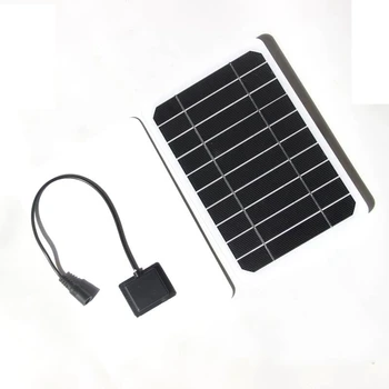Panel Solar Ventilador de 5V 6W Mini Célula Solar DIY Kit de chapas al aire libre Para el Verano de efecto Invernadero Perro Mascota a Casa de los Equipos de Ventilación