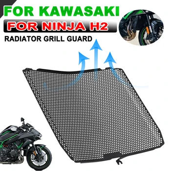 Para Kawasaki ZH2 Z H2 H2SX Ninja H2 R H2R SX SE Motocicleta Piezas de la Parrilla del Radiador de la Guardia Protector de Aceite Coolar Parrilla Cubierta Escudo