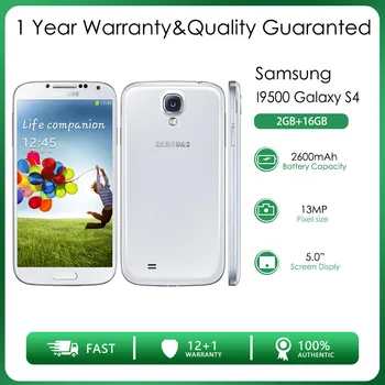 Original Desbloqueado Samsung I9500 Galaxy S4 3G SIM 2 gb de RAM y 16GB de ROM 13MP 5.0