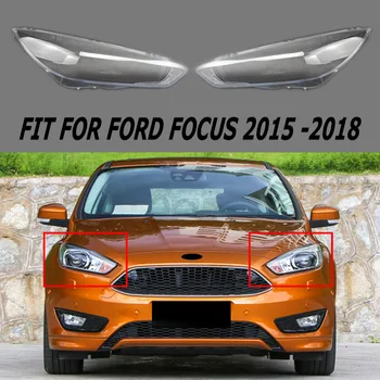Transparente Auto Shell aptos Para el Ford Focus 2015 2016 2017 2018 Tapa de Faro Faro de la Cubierta de Accesorios de Automóviles de la Pantalla de la Lente
