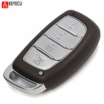 Keyecu Tecla del control Remoto de Entrada Sin llave, Llavero con mando a distancia Botón 4 433MHz PCF7945 Chip para Hyundai IX35 2013+ FCC:2S600
