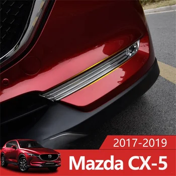 Para Mazda CX-5 CX5 CX 5 2017 2018 2019 ABS Delantera Cromada Luz de Niebla Cubierta de la Lámpara Recorte de la Decoración del Coche de Estilo Accesorios 2Pcs/set