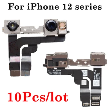10pcs/lote Frente a la Cámara de la Pequeña Cámara Frontal Sensor de Proximidad Flex Cable Reparación de Piezas Para el iPhone 12 mini Pro Max