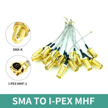 Antena Extendida de alimentación con Adaptador SMA Hembra a IPEX IPX Conector Extensible CableI-PEX MHF Cable de Extensión