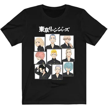 Tokio Revengers De Camiseta De Los Hombres De Algodón De La Camiseta De Anime De Tokio Pandilla Ropa Tops Camisetas Camiseta Camiseta