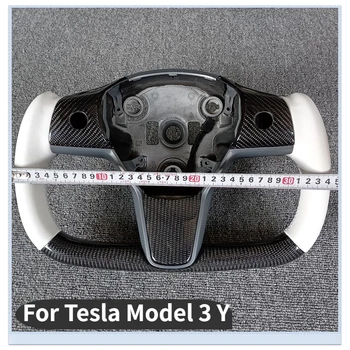 350 MM Yugo Volante de Carreras Para el Tesla Modelo 3 Modelo Y 2017-2023 Calefacción Opcional