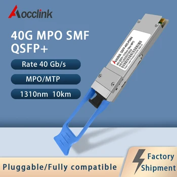 40G Qsfp+ Gigabit Óptica Módulo de Transceptor; 1310nm el 10KM ; MPO/MTP Conector de Interfaz De Red Ethernet Switch