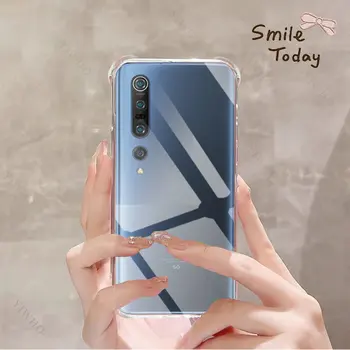 Claro de Teléfono de la funda Blanda para Xiaomi Mi 10 Pro 5G de TPU Transparente el Caso de Xiaomi 10Pro 6.67