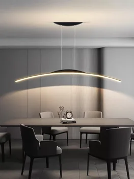 2023 Moderno Minimalista Lámpara De Araña Con Una Cuerda Horizontal Colgante Led De La Lámpara Colgante Comedor Cocina Oficina De Recepción De Iluminación