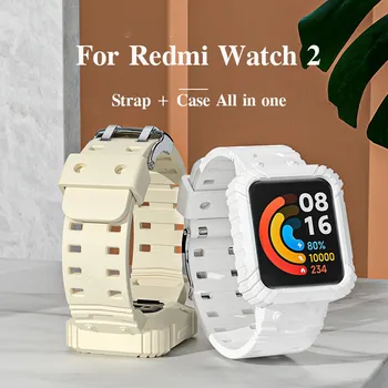 Correa de silicona Caso Para el Xiaomi Redmi Reloj 2 Lite Smart Watch Reemplazo del Deporte de la Pulsera de la Pulsera para el Redmi Reloj 2 de la Correa de la Cubierta
