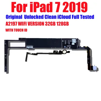 Limpia iCloud A2197 WIFI Versión Original Para iPad de 7 2019 Placa base Con Touch ID Lógica de placas Con Soporte para IOS Actualización del Sistema