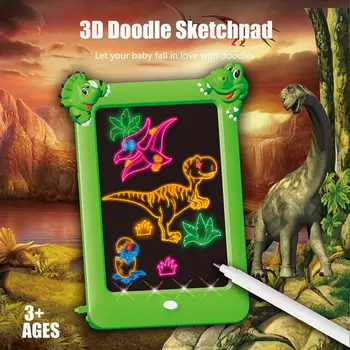 LCD de 9 Pulgadas de la Escritura de la Tableta de 8,5 Pulgadas de los Niños de dibujos animados de Dinosaurios de Graffiti de la Junta de Viaje bloc de Dibujo Juguetes de Aprendizaje Para los Niños pequeños