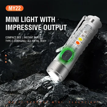 Mini LED Linterna con Llavero de la Luz UV 395nm de Emergencia Portátil de Bolsillo de Advertencia de la Lámpara de la Antorcha para Acampar al aire libre de Pesca de Viaje