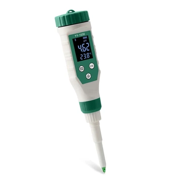 AA-1030 Pantalla Digital Medidor de PH de la Carne de Cosméticos Acidez Medidor de PH para Suelo de Detección de la Calidad del Agua del Monitor Tester