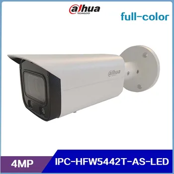 IPC-HFW5442T-COMO-LED Dahua Pro-AI Serie 4 MP Cámara IP POE a todo Color de la Bala de la Cámara de Seguridad del Soporte de la Tarjeta SD 256G