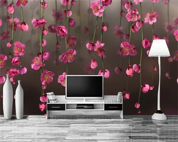 Papel De Parede un fondo de pantalla Personalizado Sueño de la Flor Sala de estar Dormitorio Sofá TV Fondo Pared Decorativa de la Pintura de Murales Behang