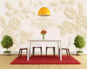 beibehang un fondo de pantalla Personalizado en 3d patrón Europeo, Flor Peonía Salón Fondo de la Pared de papel Restaurante Mural de papel de parede