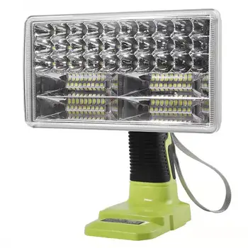 LED de Alarma de Luces de Trabajo de Linterna linterna Eléctrica Foco del Coche de la Lámpara Para RYOBI Herramientas de Potencia 14,4 V 18V Litio Níquel Uno+ de la Batería
