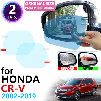 para Honda CRV 2002~2019 Completa de la Cubierta del Espejo Retrovisor Anti Niebla Película de Accesorios 2007-2011 CR-V 2012 2013 2014 2015 2016 2017 2018