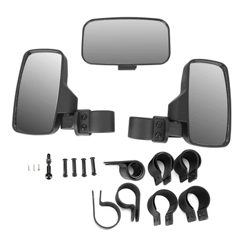 Espejos retrovisores de 8 X 4,5 pulgadas de Espejo Negro para Moto