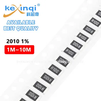 100pcs/lot SMD 2010 Resistor de 1% 750mW resistencia 0R Ohm 1M~10M