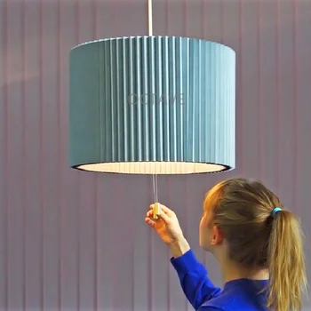 Nueva Postmoderna LED lámpara Colgante Diseñador Creativo de Tela Ajustable Pantalla de lámpara que Cuelga de la Lámpara Para el Comedor Bar Restaurante Deco