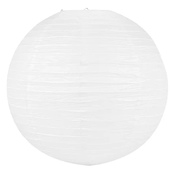 6 X Chino Japonés Linterna de Papel de la Pantalla Para la Fiesta de la Boda, 50 cm(20 Pulgadas ) de color Blanco Cremoso