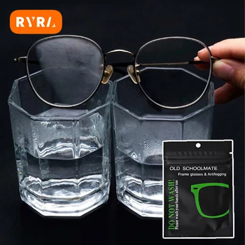 RYRA 5PCS Reutilizables Anti-Niebla Toallitas Gafas de Pre-humedecido Antifog Paño de la Lente Desempañador de Gafas de Barrido de Evitar el Empañamiento de los Vidrios