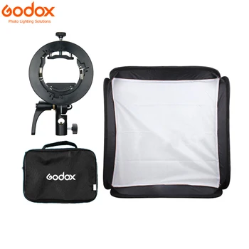 Godox 60*60 cm / 80*80cm caja de luz +S2 soporte + Bolsa para Godox V1 V860II AD200 AD400PRO Flash Speedlite Snoot caja de luz