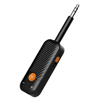 Bluetooth 5.2 de Audio del Transmisor-Receptor de 3.5 Mm AUX Estéreo Inalámbrico Adaptador de Audio Con Micrófono Para los Auriculares de la TV de Audio de Coche de Sustitución