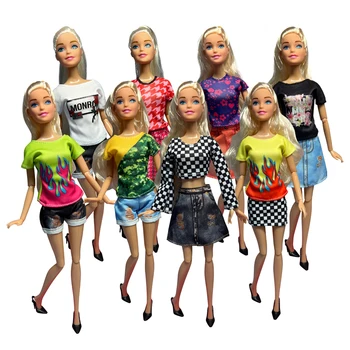 Juguetes Ropa de la Muñeca Mini Falda Conjunto De 30cm Muñeca Barbie Traje