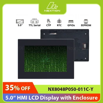 NEXTION NX8048P050-011C-Y 5.0 Pulgadas de pantalla LCD-TFT de HMI de Pantalla Táctil Capacitiva Módulo Inteligente de la Serie TTL de la Pantalla Con la Carcasa