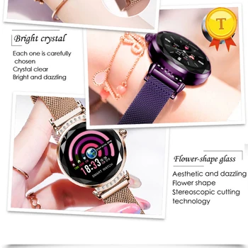 Casi Smart pulsera de Color de la pantalla Impermeable de la pulsera Con 1.04 pulgadas de pantalla TFT para mujeres Fitness tracker banda inteligente de pulsera
