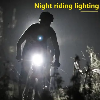 Luces de bicicleta Bicicleta LED Luz Delantera de 90 Grados Ajustable Aleación de Aluminio de Bicicletas Linterna Soporte de Teléfono de Accesorios de Ciclismo