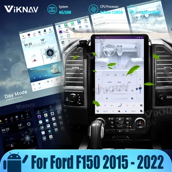 8Core 128 GB Para Ford F150 2015 - 2022 Actualización de la Radio de Coche Multimedia GPS CarPlay 14.5 pulgadas de Audio Inalámbrico Jefe de la Unidad de Android Auto de 12