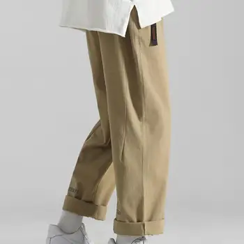Hombres Pantalones Resistentes Al Desgaste, Pantalones De Carga Inmarcesible De Vestir De Moda Coreana De Los Hombres De La Moda Casual Pantalones De Carga