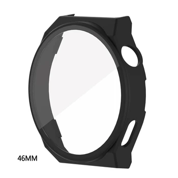 De protección para el CASO de Huawei para el GT3 Pro 46mm Protector de la Cubierta de Vidrio Templado protector de Pantalla de Cine para el Parachoques de Pantalla Completa Smartwatch