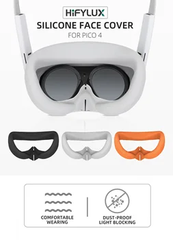 Para PICO4 siliconeVR gafas de almohadilla anti-sudor sombra protectora de los accesorios de la cubierta