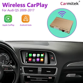 Inalámbrico Apple CarPlay Android Auto para Audi Q5 2009-2017, con AirPlay Espejo Enlace Coche Desempeñar Funciones de