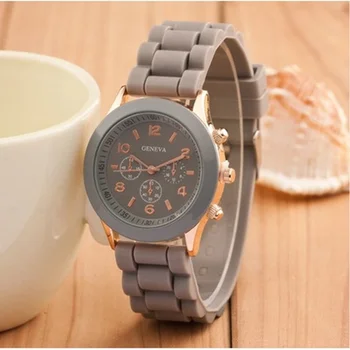 Ginebra Relojes de Silicona de Moda Hermoso Colorido Jalea Estudiante Reloj Casual de Lujo, Reloj de Mujer reloj para mujeres