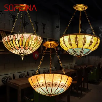 SOFEINA Moderna lámpara Colgante Tailandés Creativo Simplemente Decorativas LED de la Lámpara Colgante Para Vivir en Casa de Dormitorio