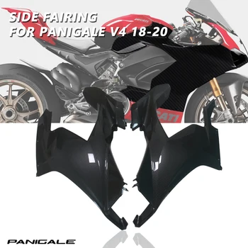 Para Ducati PANIGALEV4 2018-2020 de Fibra de Carbono de Color Carenado Lateral para los Accesorios de la Motocicleta Kit de Carenado en ABS