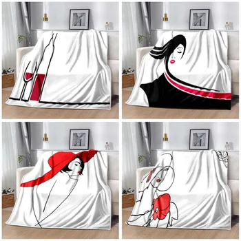 Elegante dama Delgada Manta Personalizada manta mantas para camas Aire acondicionado manta manta de picnic Personalizado Manta