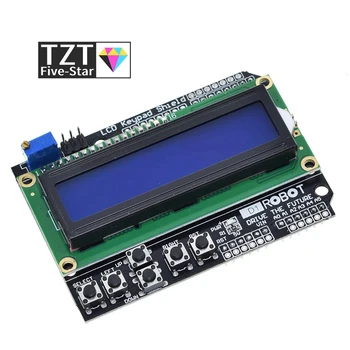 TZT LCD Keypad Shield LCD1602 LCD 1602 Módulo de Pantalla Para Arduino ATMEGA328 ATMEGA2560 raspberry pi UNO de pantalla azul