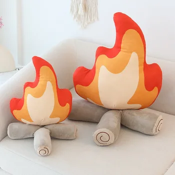 New flame almohada fogata almohada del juguete de la felpa de dibujos animados lindo llama la muñeca de la felpa cojín de niños