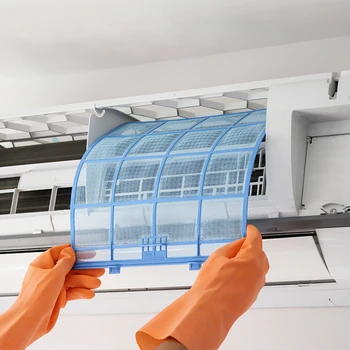 2Pcs Acondicionador de Aire de papel Filtro de Viento de Enchufe a prueba de Polvo Cubierta de Protección de Red de Filtro de Polvo de la Pantalla de Auto-Adhesión de papel Filtro