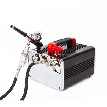Mini portátil de hogar silencio ajustable de la presión de aire de la bomba artista de inyección de tinta modelo para colorear de la bomba de aire del compresor de aire